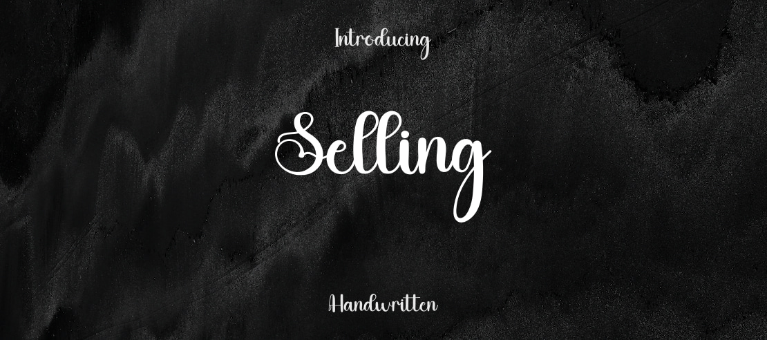 Selling Font