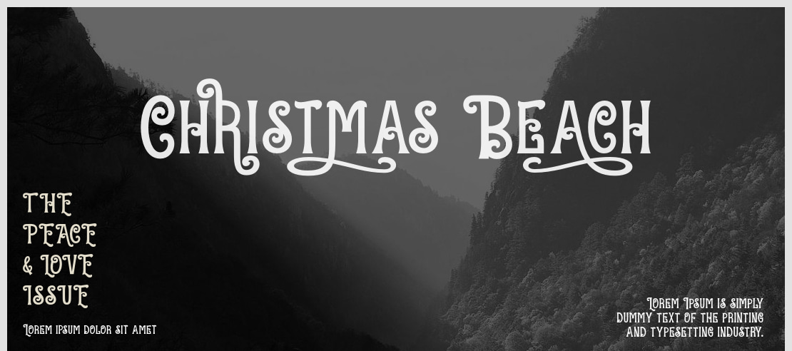 Christmas Beach Font