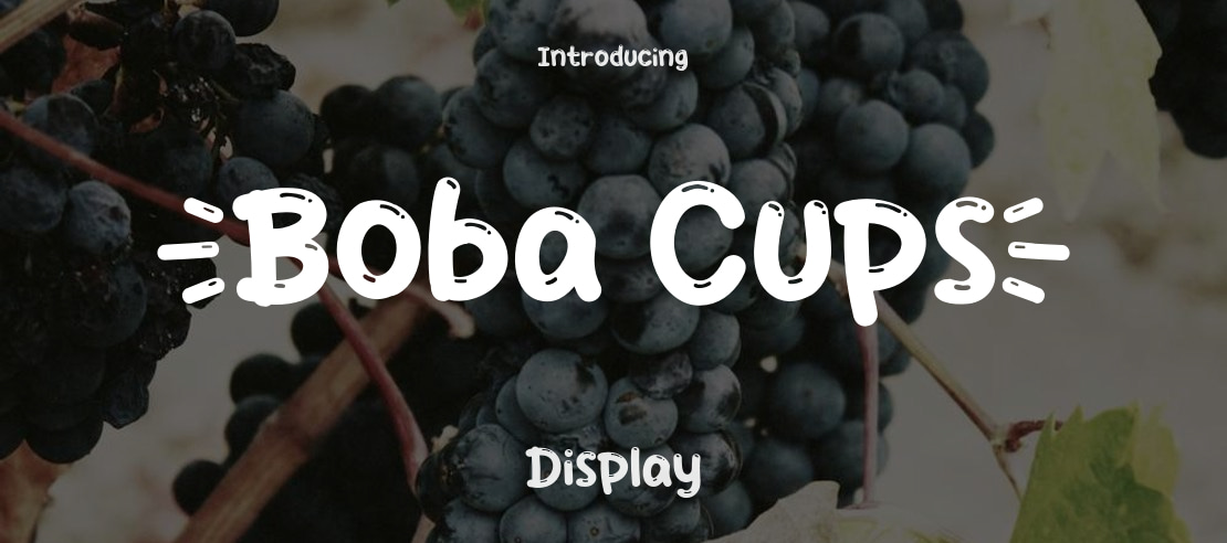 Boba Cups Font