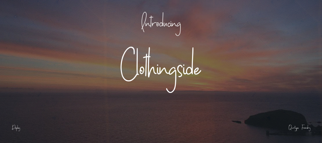 Clothingside Font