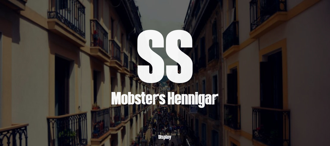 SS Mobsters Hennigar Font