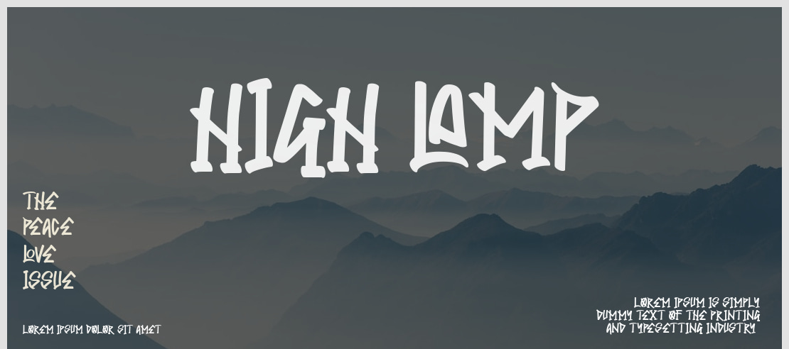 HIGH LAMP Font