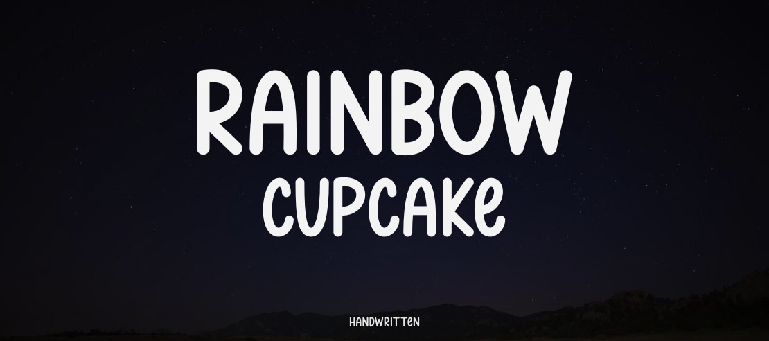 RAINBOW CUPCAKE Font