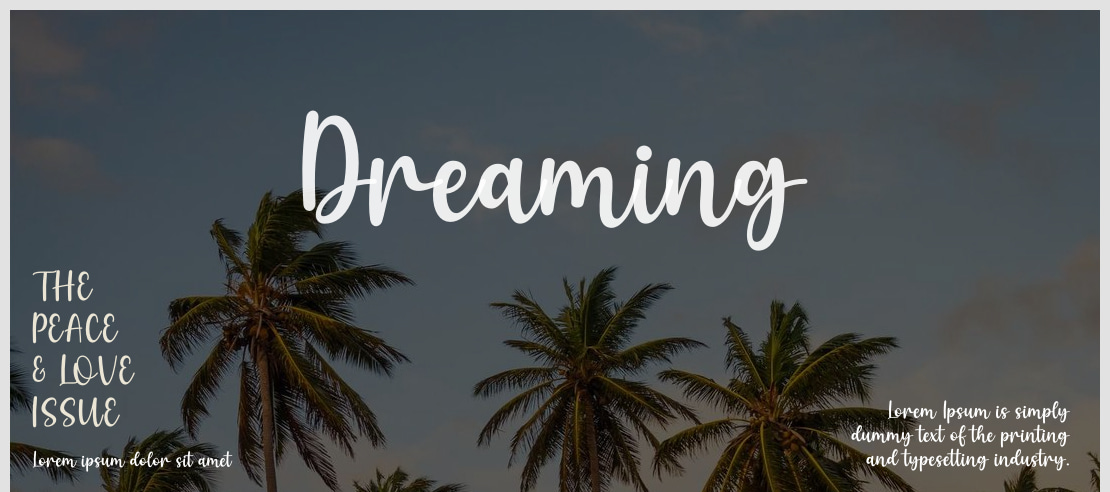 Dreaming Font