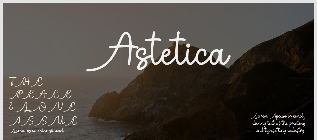 Astetica Font