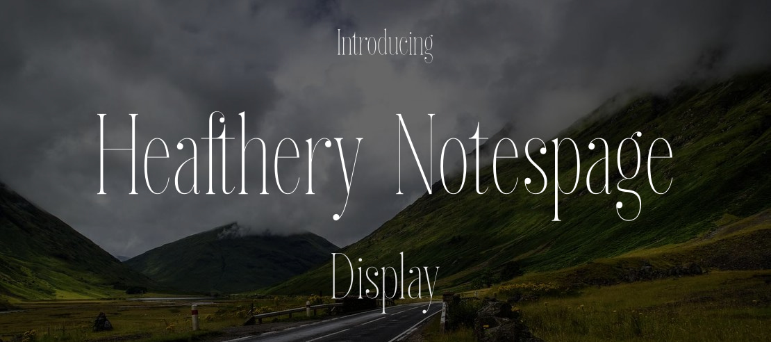 Heafthery Notespage Font