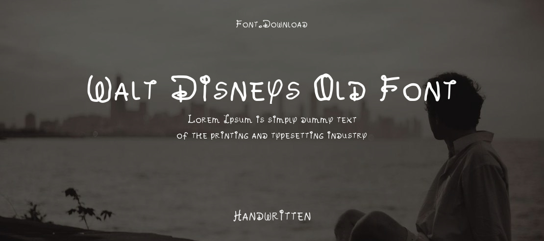 Walt Disneys Old Font