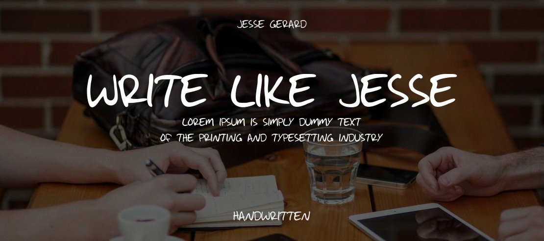 Write Like Jesse Font