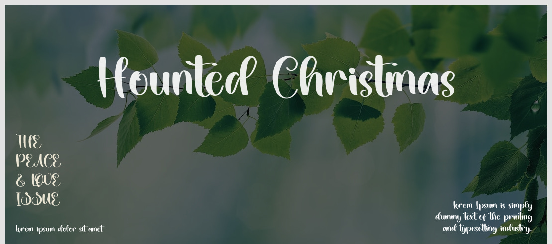 Hounted Christmas Font