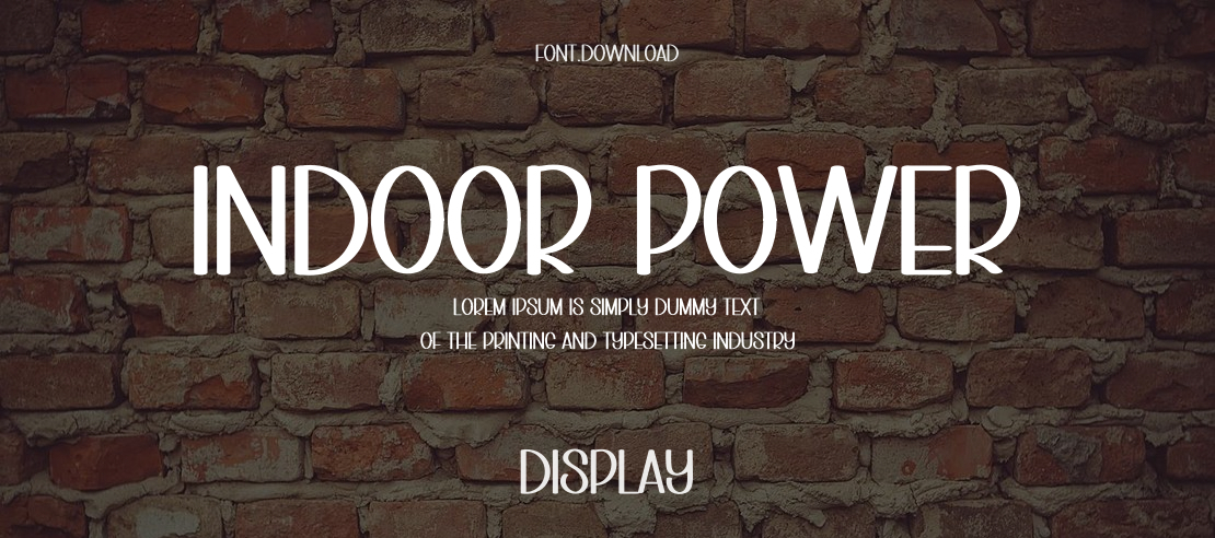 Indoor Power Font