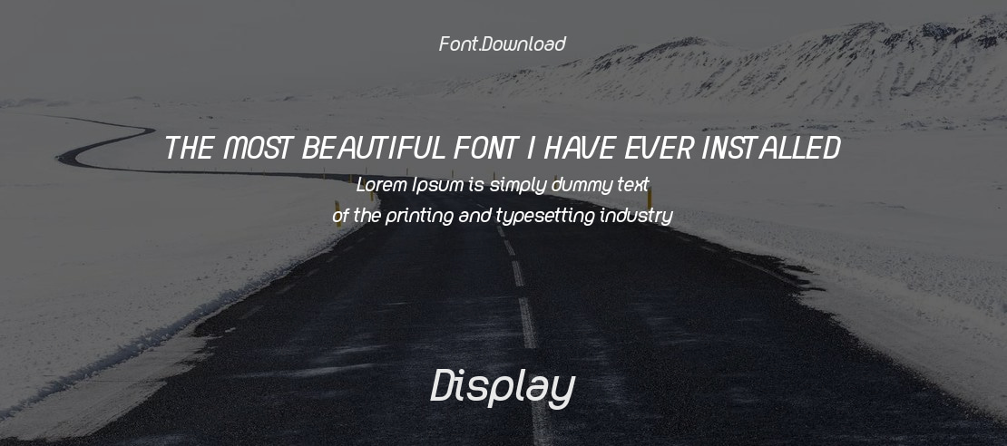 THE MOST BEAUTIFUL FONT I HAVE EVER INSTALLED