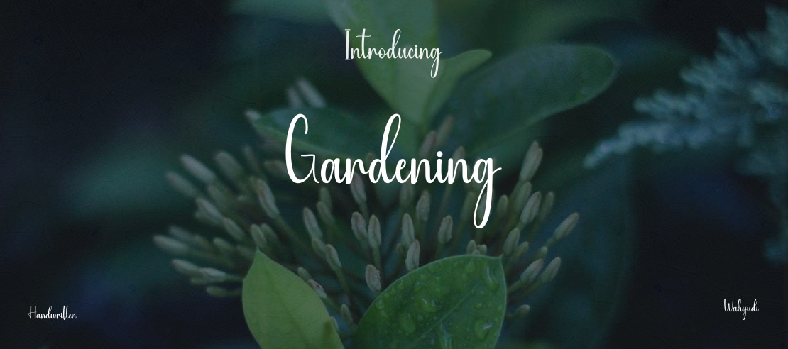 Gardening Font