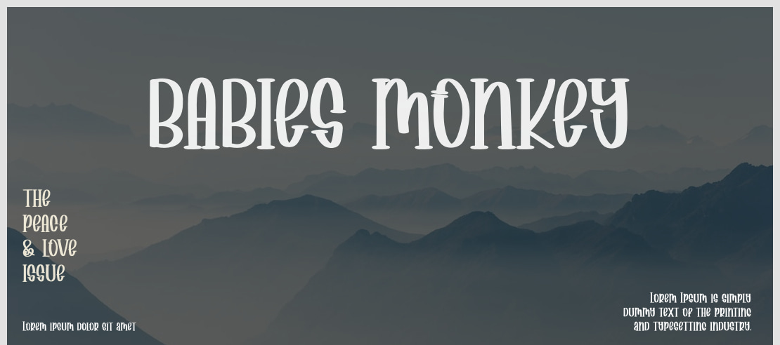 BABIES MONKEY Font
