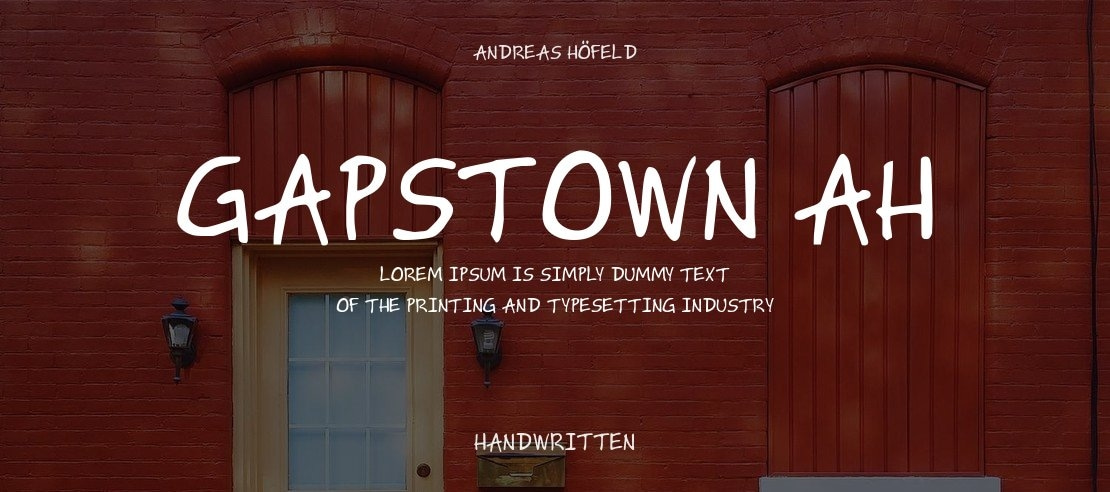 Gapstown AH Font Family