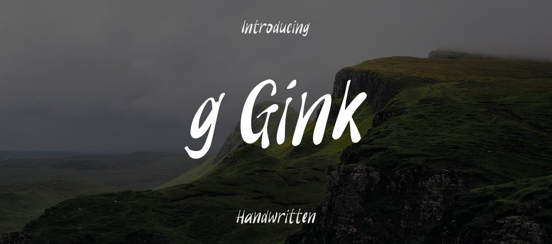 g Gink Font