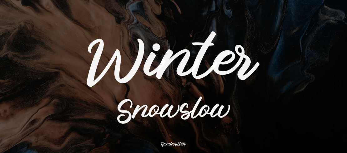 Winter Snowslow Font
