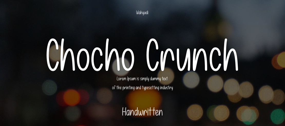 Chocho Crunch Font