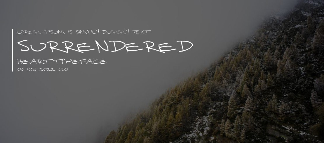 Surrendered Heart Font