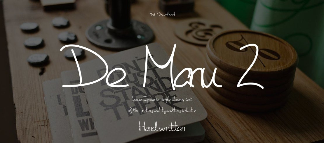 De Manu 2 Font Family