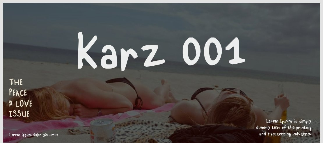 Karz 001 Font