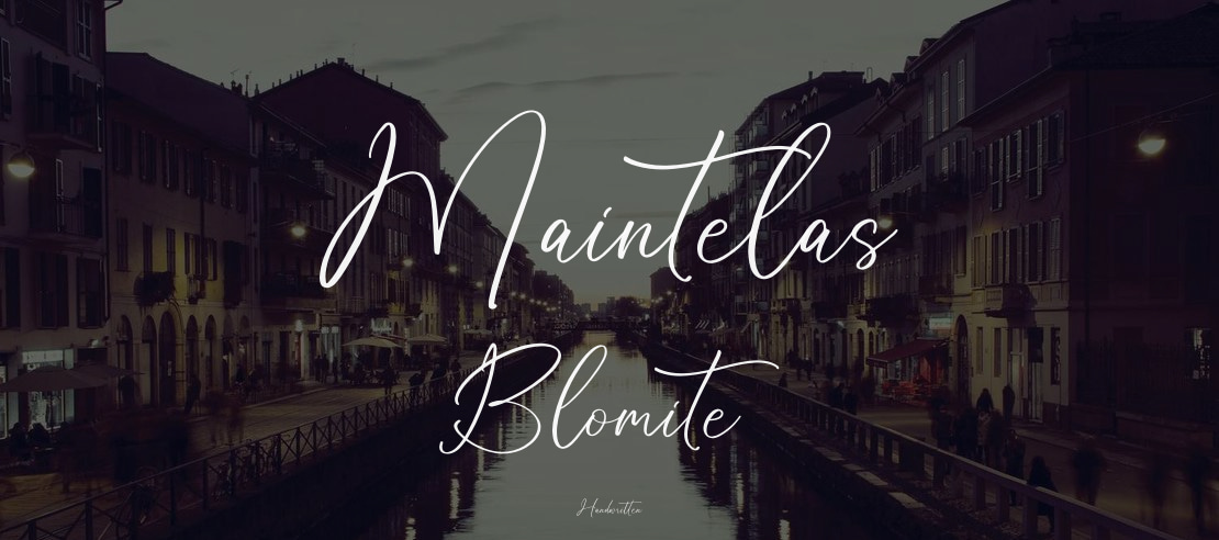 Maintelas Blomite Font