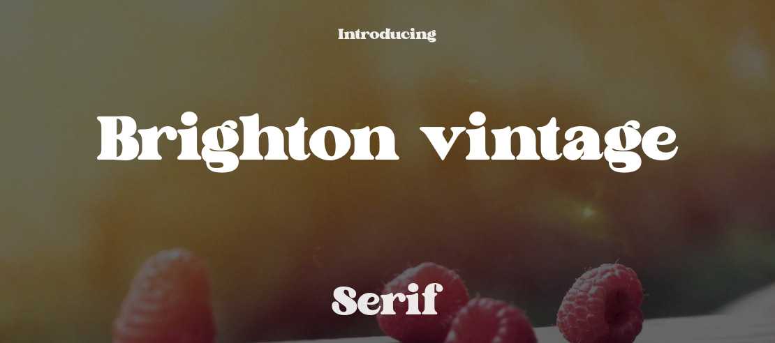 Brighton vintage Font