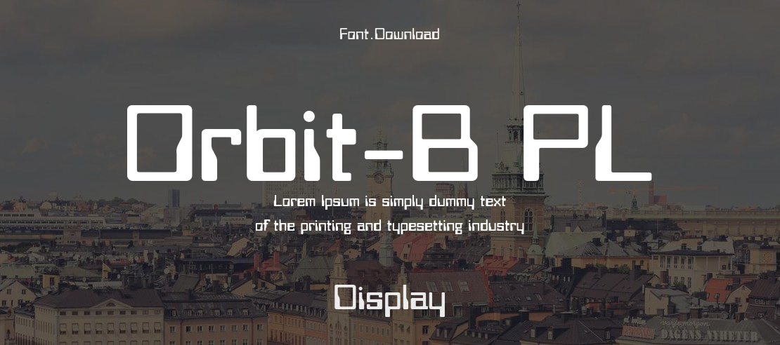 Orbit-B PL Font