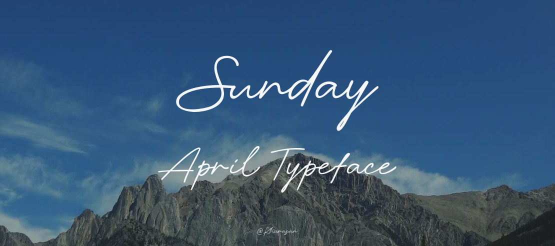 Sunday April Font