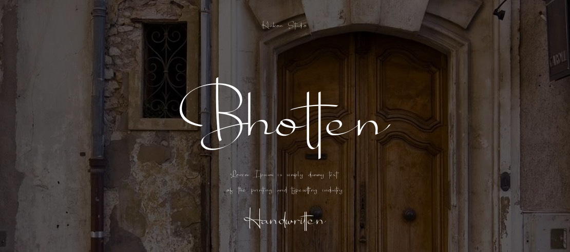 Bhotten Font