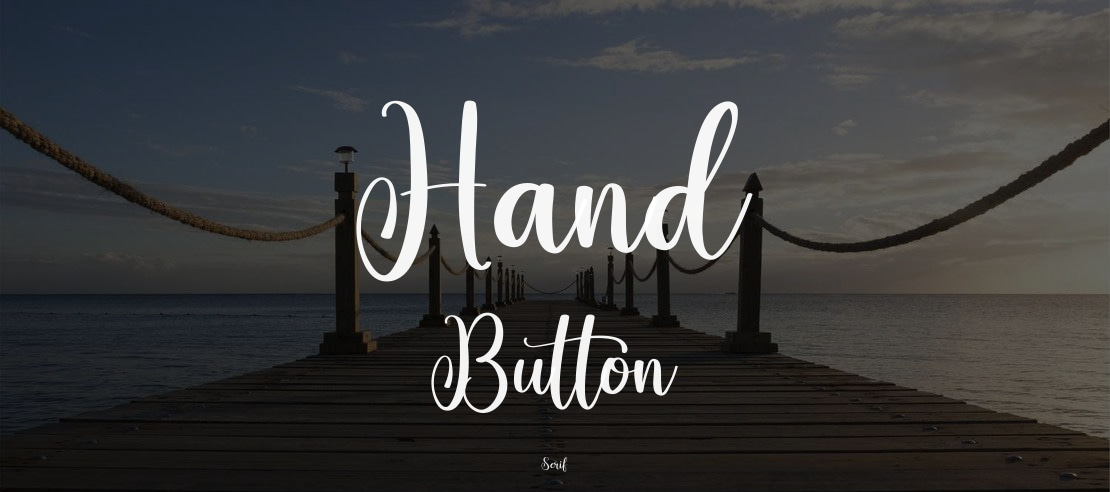 Hand Button Font