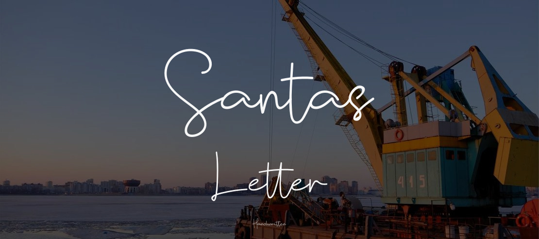 Santas Letter Font