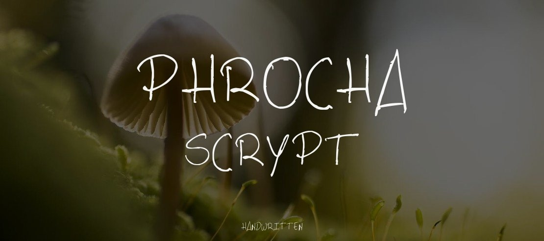 PHRocha Scrypt Font