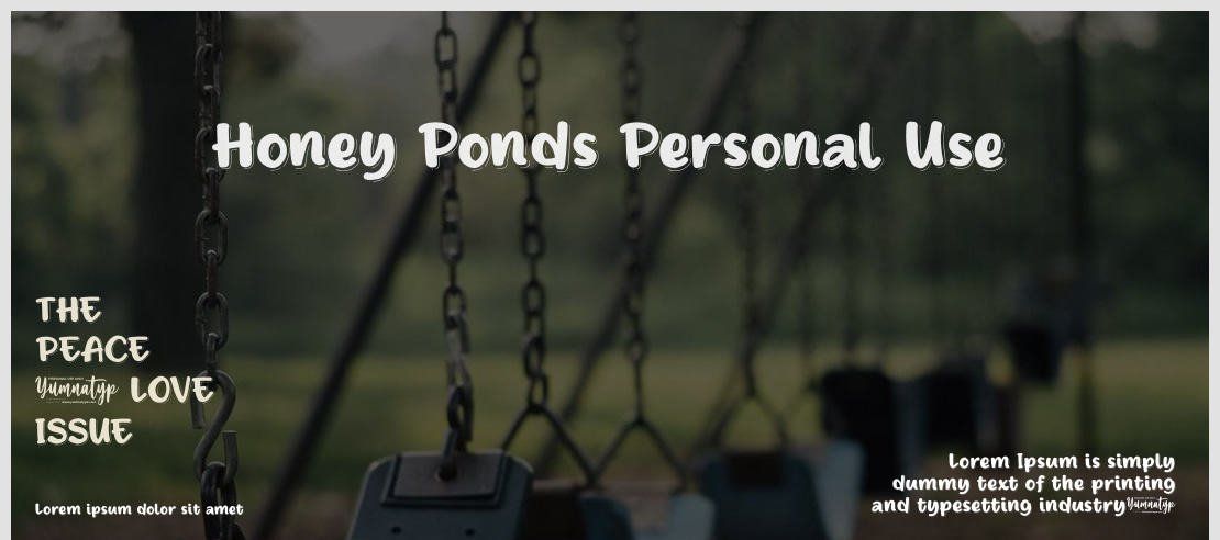 Honey Ponds Personal Use Font
