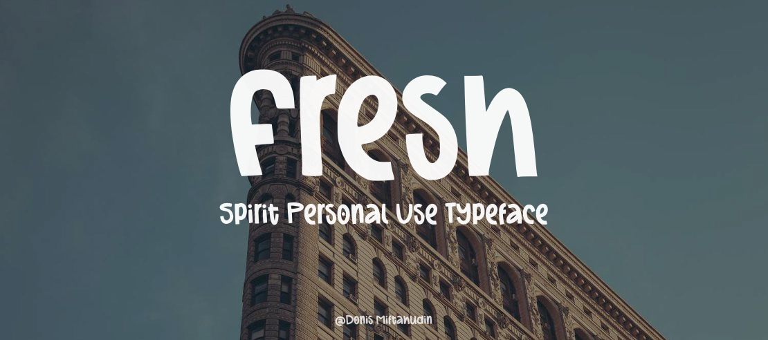 Fresh Spirit Personal Use Font