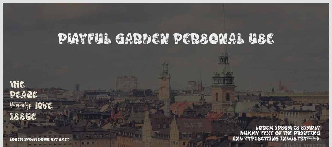 Playful Garden Personal Use Font
