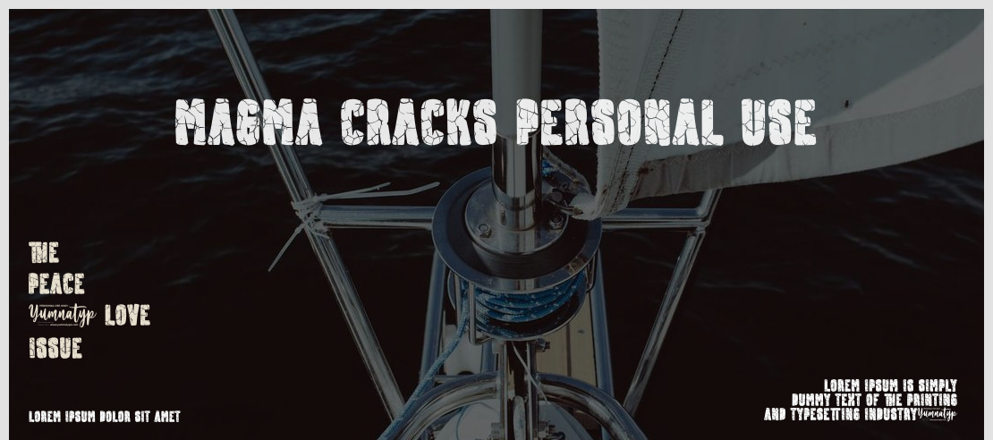 Magma Cracks Personal Use Font