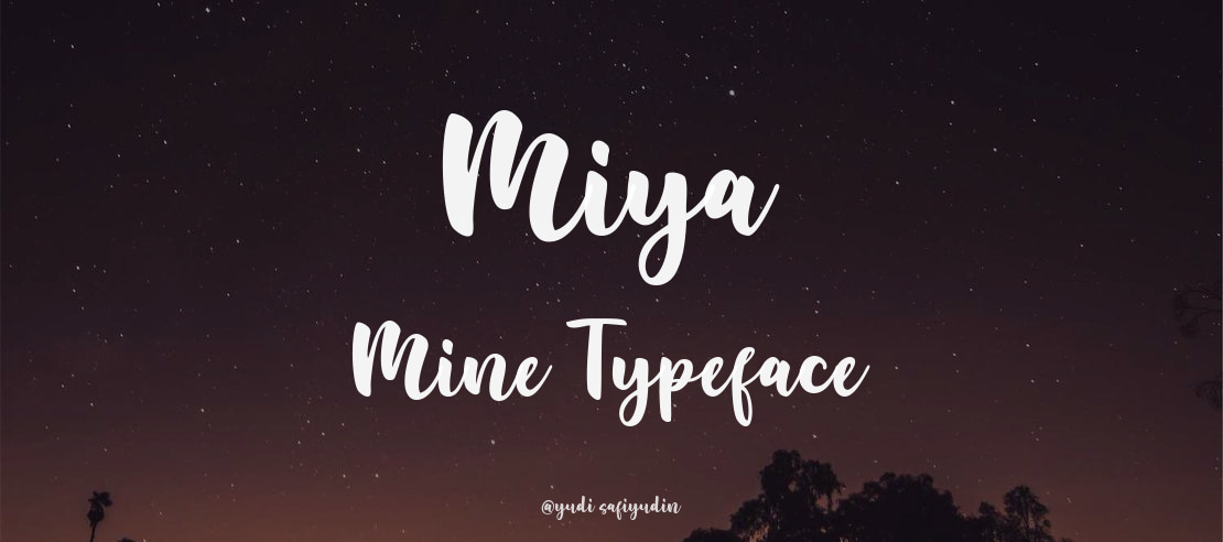 Miya Mine Font