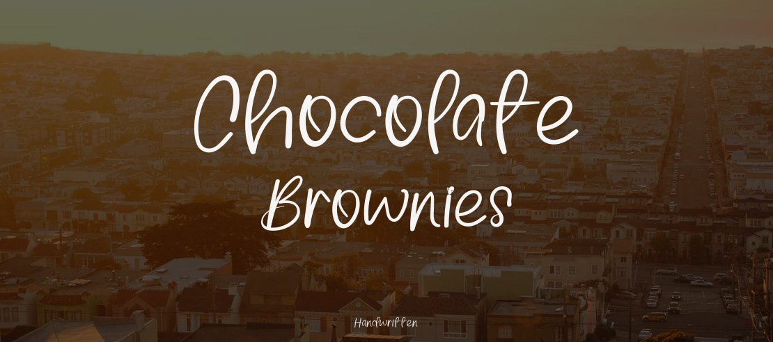 Chocolate Brownies Font