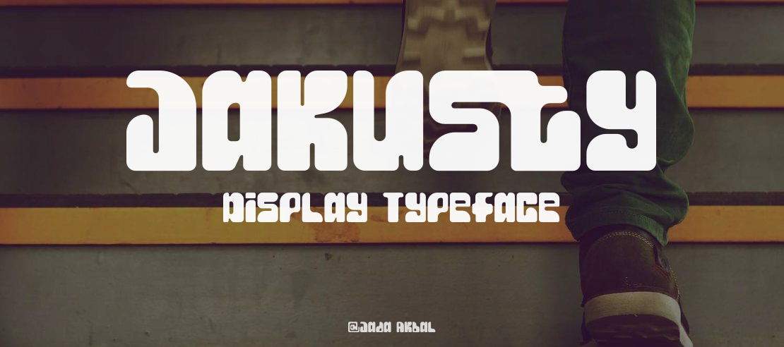 Jakusty Display Font