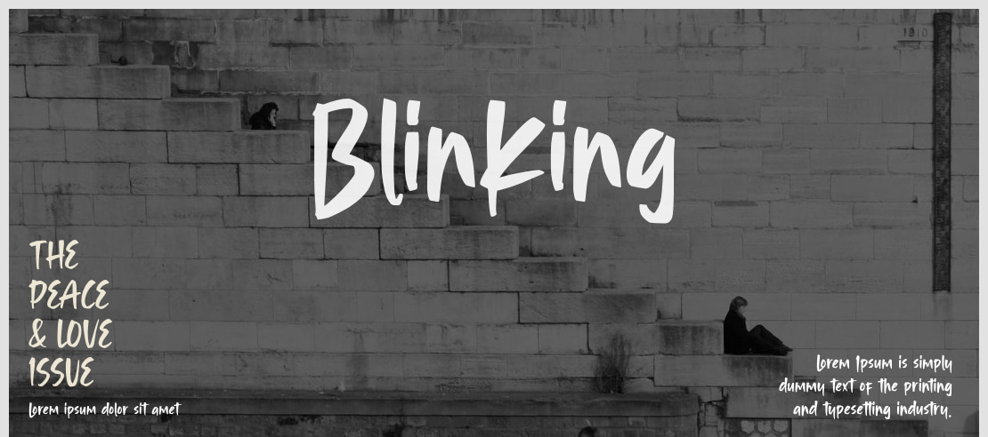 Blinking Font