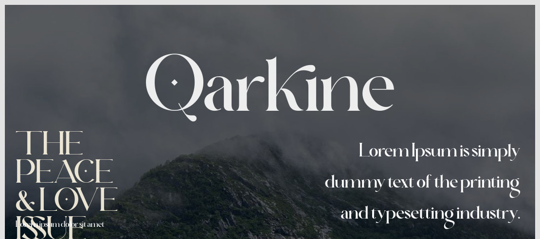 Qarkine Font