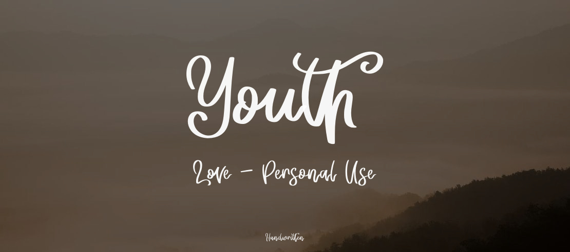 Youth Love - Personal Use Font