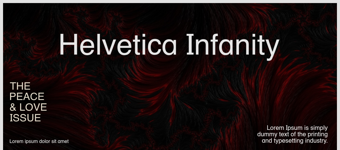 Helvetica Infanity Font