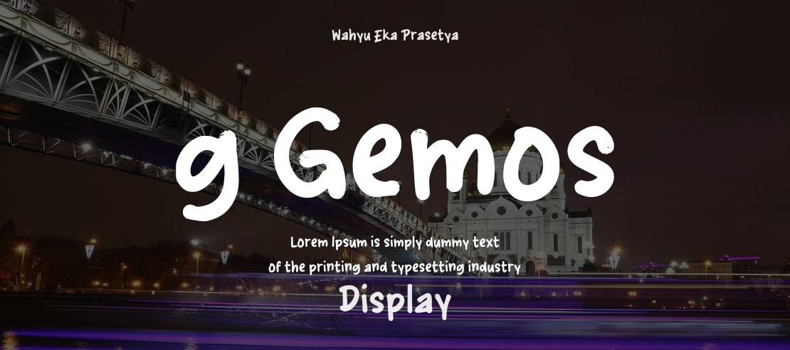 g Gemos Font