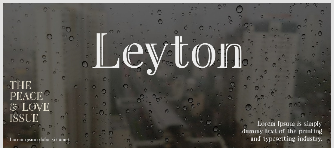 Leyton Font