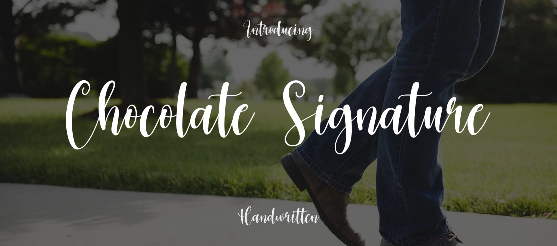 Chocolate Signature Font