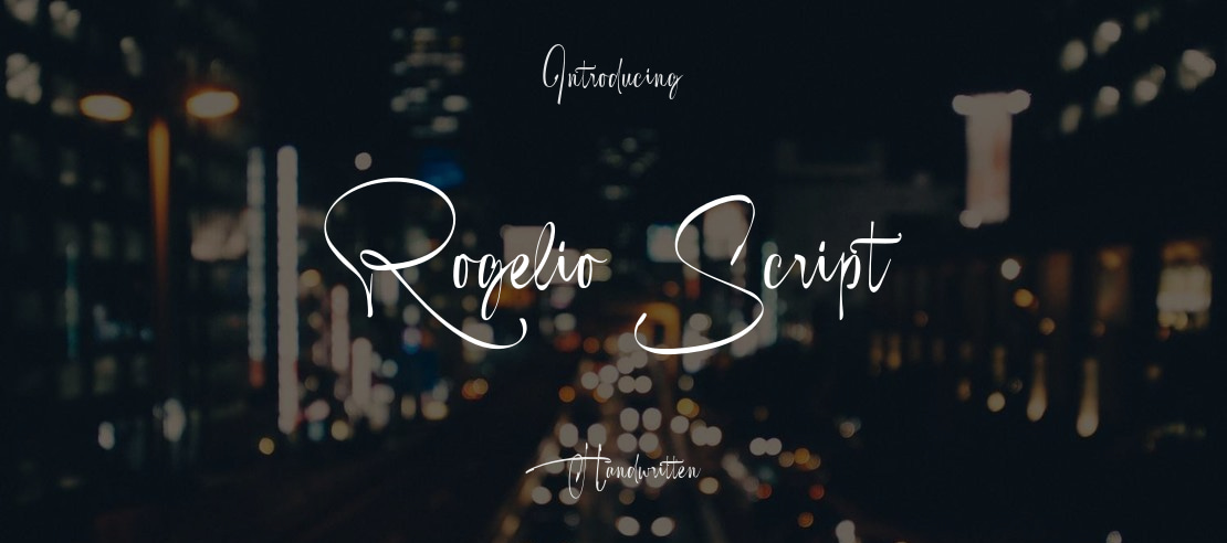 Rogelio Script Font