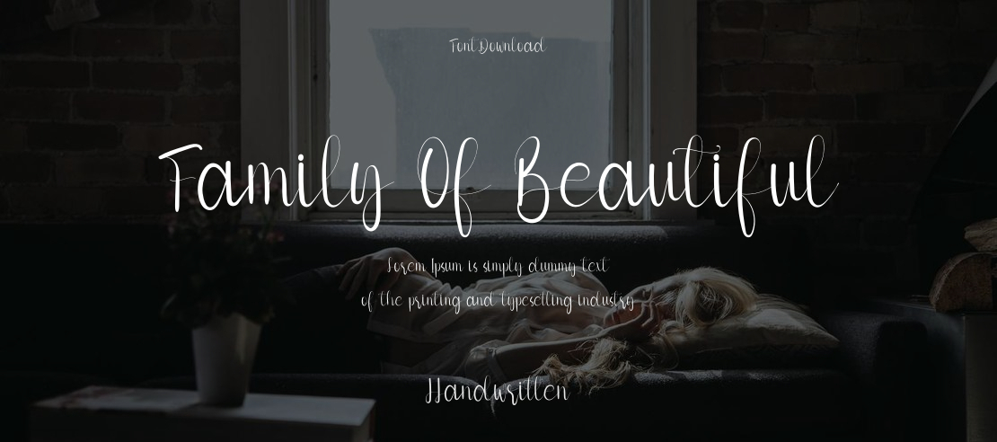 Family Of Beautiful Font