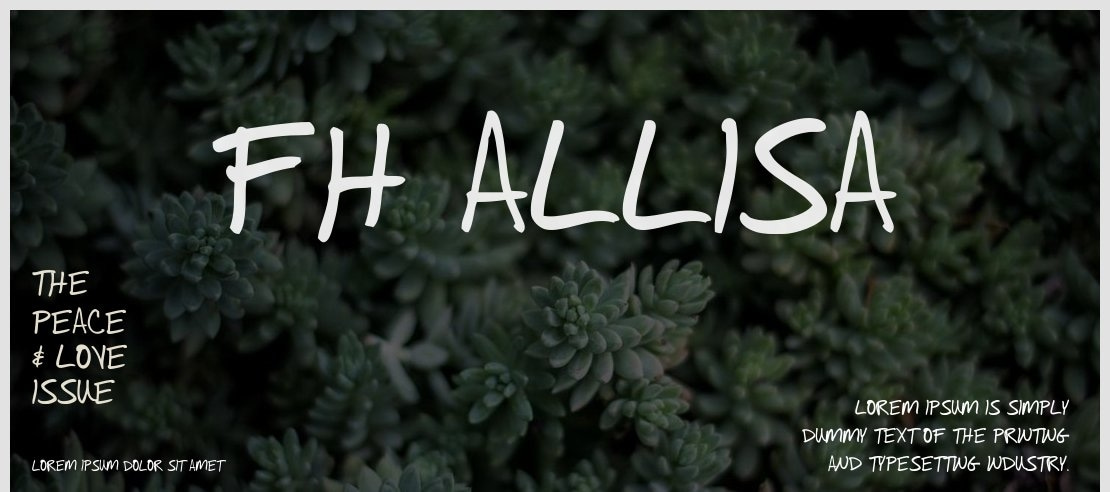 Fh Allisa Font Family