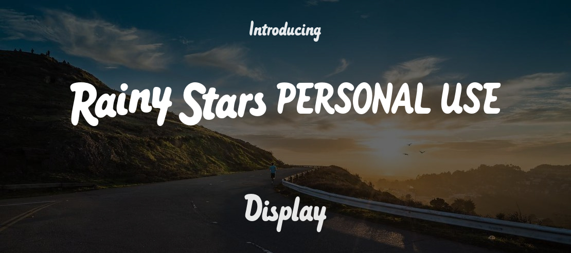 Rainy Stars PERSONAL USE Font